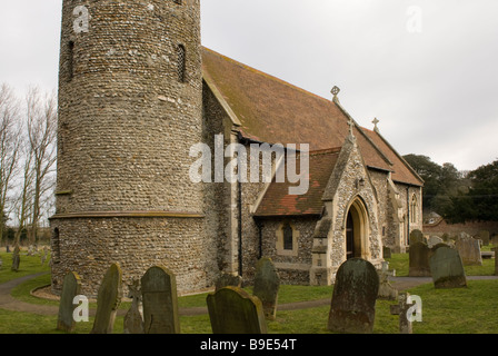 Die Kirche von Str. Mary Burnham Deepdale Norfolk England Stockfoto