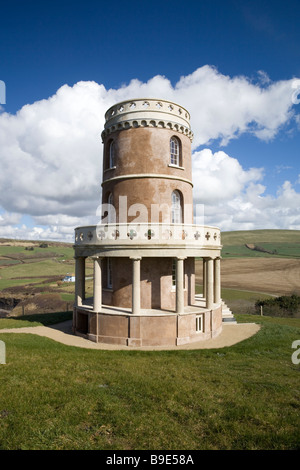 Clavel-Turm über Kimmeridge Bucht an der Küste von Dorset wurde von der Kante der Klippen erodieren vom Landmark Trust verlegt Stockfoto