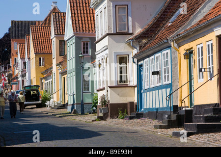 Historischen Zentrum alte Stadt Ærøskøbing Ærø Insel Fünen-Dänemark Stockfoto