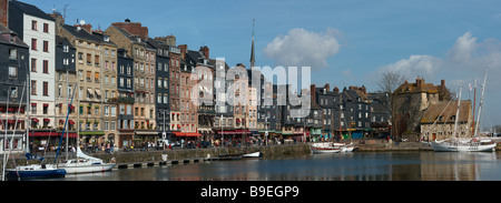 Sainte-Catherine s Kai von Honfleur Normandie Frankreich Stockfoto