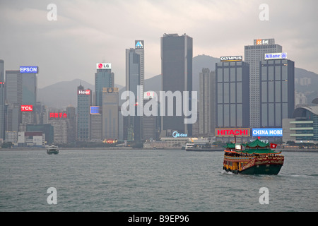 Ausflugsboot in Hong Kong, China Stockfoto