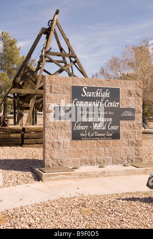 Searchlight Heimatmuseum Nevada, USA Stockfoto