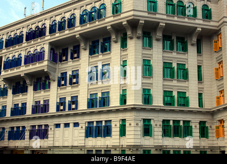 Glimmer oder MITA Bau Ministerium für Information, Kommunikation und Kunst in Singapur Stockfoto