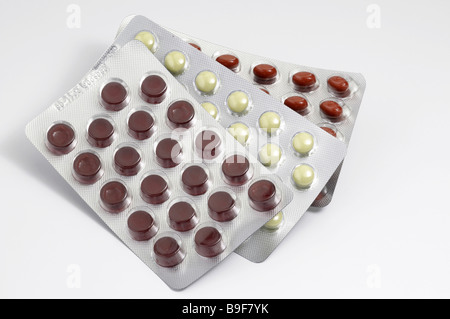 Tabletten in Blisterpackungen, Studio Bild Stockfoto