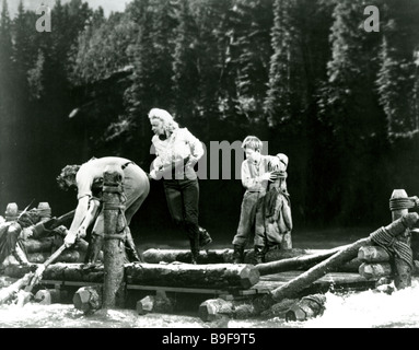 Fluss von NO RETURN 1954 TCF Film mit Marilyn Monroe, Robert Mitchum und Tommy Rettig Stockfoto