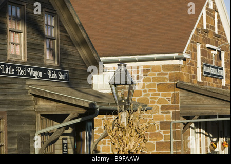 USA Iowa Amana Kolonien Amana Unternehmen Nahaufnahme Amana Amana Colonies Amana-Dörfer Amerika thematisiert Architektur-Auszug-Stil Stockfoto