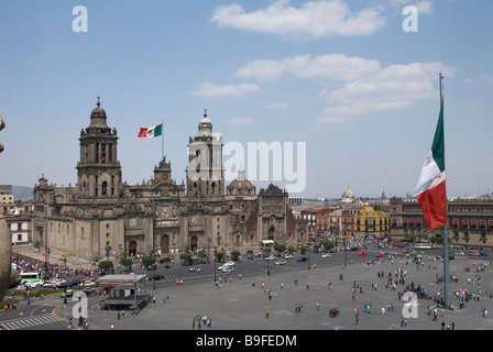 Mexiko-Stadt, Mexiko, Plaza De La Constitución Stockfoto