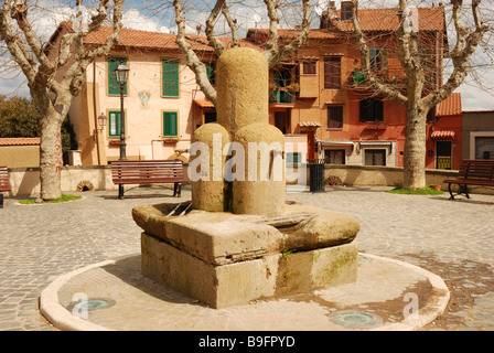 Kleine Brunnen in Monte Compatri, Albaner Berge (Italien) Stockfoto