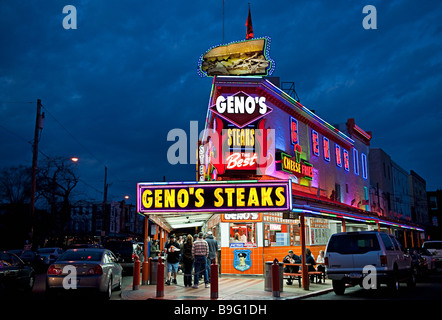 Geno s Steaks South Philly Philadelphia PA USA Stockfoto