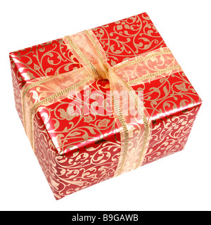 Verpackte Geschenkpaket Stockfoto