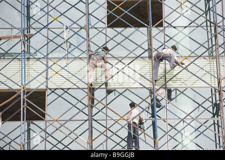 Indien Hyderabad Banjara Hills wohlhabenden Stadtteil Arbeitnehmer Stockfoto