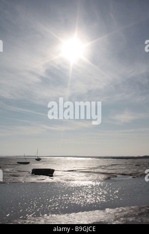 Sonniges Tag in Leigh on Sea, Essex Stockfoto