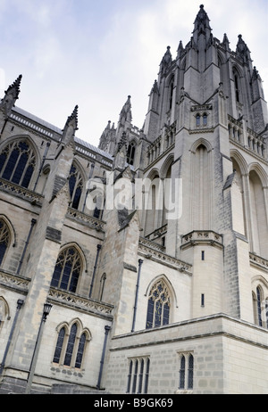 Eine Außenansicht der Washington National Cathedral In Washington DC. Stockfoto