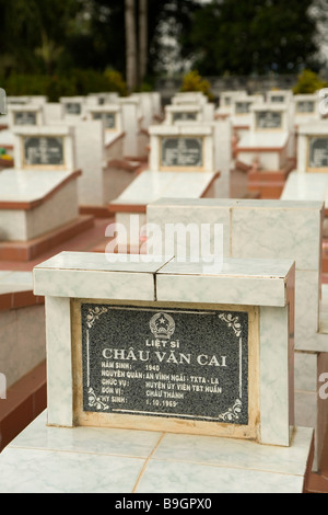 Süd Vietnam National Militärfriedhof bei Nghia Trang Liet Si außerhalb Ho-Chi-Minh-Stadt in Vietnam Stockfoto