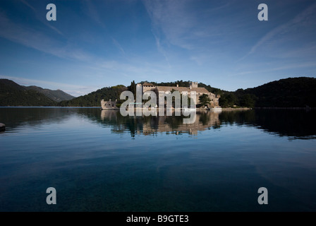 Das Kloster von St. Mary auf der Insel Mljet, Kroatien Stockfoto