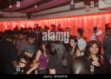 Indien Hyderabad Banjara Hills wohlhabenden Stadtteil Flüssigkeiten Nachtclub Stockfoto