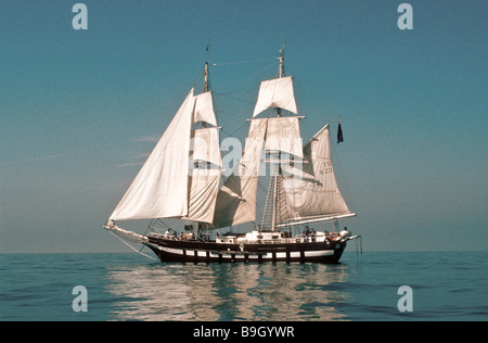 Die 1971 Sail Training Brig Royalist England UK Stockfoto