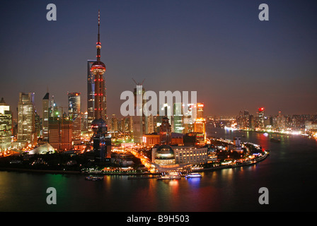 China, Shanghai. Blick von der Hyatt on the Bund Hotel in Shanghai. Stockfoto