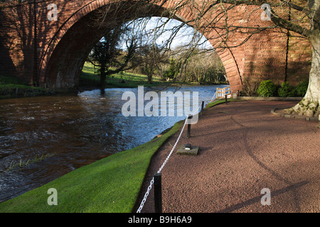 Sandsteinbrücke neben Brig o Doon Alloway South Ayrshire Schottland Stockfoto