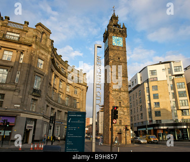 Tolbooth Steeple Glasgow Kreuz Merchant City Glasgow UK Stockfoto