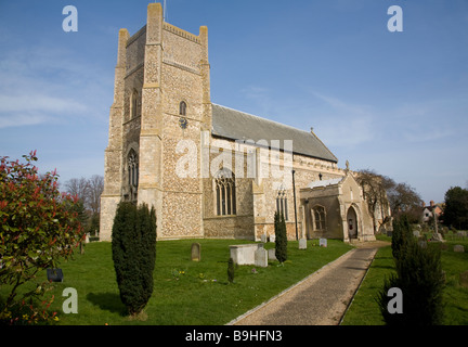 St. Bartholomäus-Kirche Orford Suffolk England Stockfoto