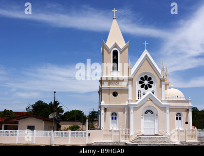 Kirche São Bõaventura Canavieiras Bahia Brasilien Südamerika Stockfoto