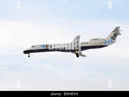 Flybe-Verkehrsflugzeug Stockfoto