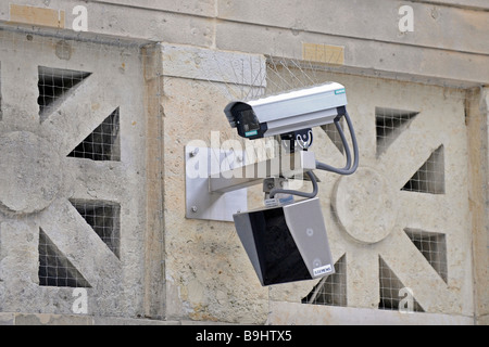 Überwachungskamera mit passiven Infrarot-sensor Stockfoto