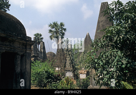 Kalkutta, jetzt Kolkata, Indien. Park Street Cemetery, 1767 eingeweiht. Stockfoto