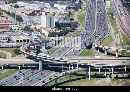 USA-Texas-Dallas Straßen Interstate 35E Verkehr Amerika Stadt Stadt ...