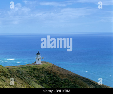 Cape Reinga Leuchtturm, Aupouri Peninsula, Nordspitze, Nordinsel, Neuseeland Stockfoto