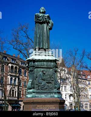 Denkmal für Martin Luther am Karlsplatz Square, Thüringen, Deutschland Stockfoto