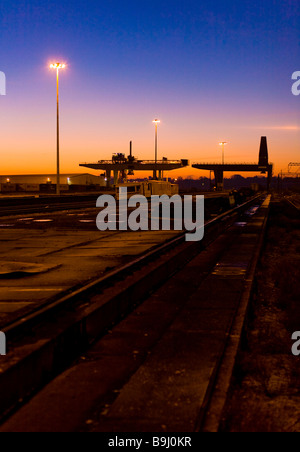 Harwich Hafen im Morgengrauen, England, Großbritannien, Europa Stockfoto