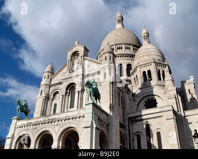 Basilika Sacre Coeur auf dem Montmartre, Paris, Frankreich, Europa Stockfoto