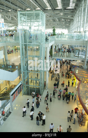 Haupthalle internationaler Flughafen Suvarnabhumi, Bang entstand, Samut Prakan, Thailand, Asien Stockfoto