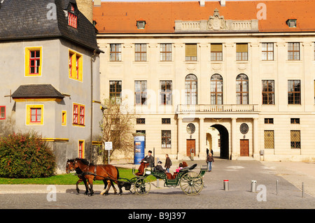 Eingang in die Stadt Burg mit der Kutsche, Weimar, UNESCO-Weltkulturerbe, Thüringen, Deutschland Stockfoto