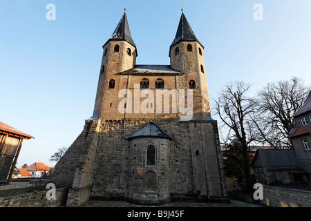 Münsters Druebeck, romanische Basilika, von Ilsenburg, Harz, Sachsen-Anhalt, Deutschland, Europa Stockfoto