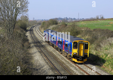 Erste große Western Class 150 Zug. Stockfoto