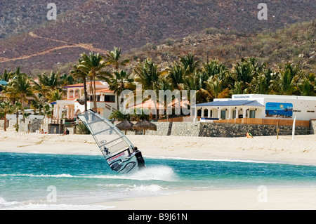 Sailboarder in Los Barilles, Baja California Sur, Baja California, Mexiko, Mittelamerika Stockfoto