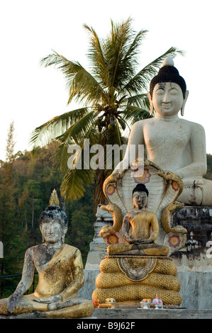 Buddha-Statuen in der Nähe von Hua Hin, Prachuap Khiri Khan, Thailand, Asien Stockfoto