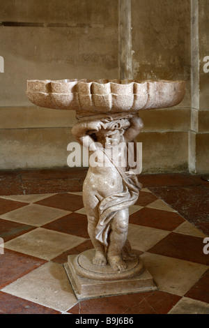 Taufbecken in der Stiftskirche, Universitätskirche, Salzburg, Austria, Europe Stockfoto