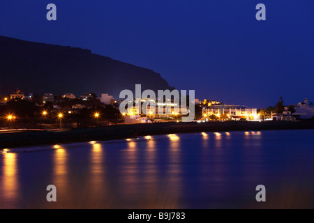 La Puntilla in der Abenddämmerung, La Gomera, Kanarische Inseln, Spanien, Europa Stockfoto