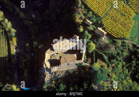 Luftbild, Schloss Runkelstein in Sarntal, Sarntal Alpen, Bolzano-Bozen, Italien Stockfoto