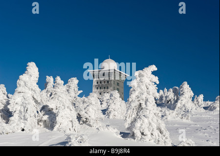 Brocken, Brocken Hotel, Blocksberg, Nationalpark Harz, Sachsen-Anhalt, Deutschland, Europa Stockfoto