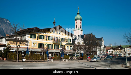 Hotel Atlas Posthotel, Garmisch-Partenkirchen, Bayern, Deutschland, Europa Stockfoto