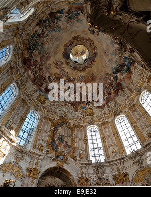 Barocke Ettal Benediktiner Kloster Ettal, Graswangtal Tal, Bayern, Deutschland, Europa Stockfoto