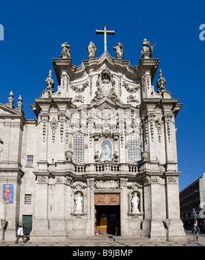 Igreja da Ordem Terceira de Nossa Senhora Do Carmo Kirche am Placa Carlos Alberto, Porto, UNESCO Weltkulturerbe, Stockfoto