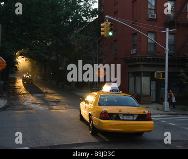 Brooklyn Heights in den Abend, New York City, New York, USA, Nordamerika Stockfoto