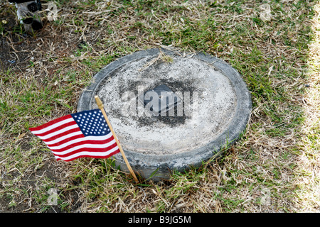 Website von der Erhöhung der berühmte Flagge auf Iwo Jima und Foto von Joe Rosenthal Stockfoto