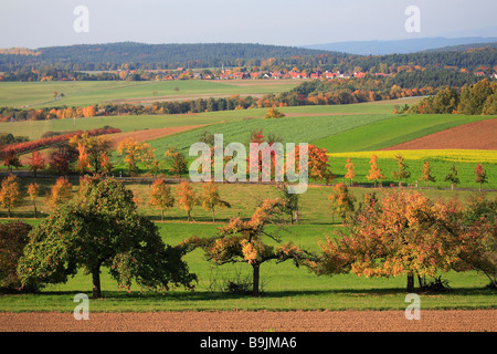 Autumnscene in Upperfrankonia Bayern Deutschland Stockfoto